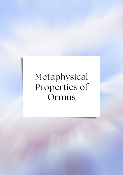Metaphysical Properties of Ormus