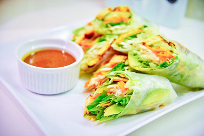 High Protein Vegan Summer Rolls